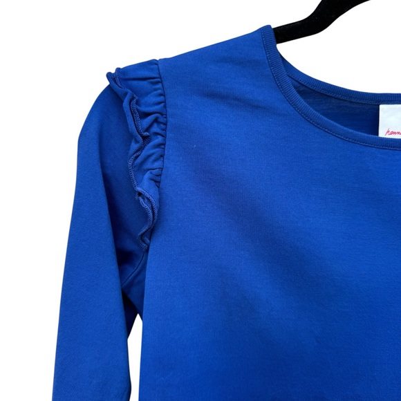 Hanna Andersson Blue Long Sleeve Tee with Playful Print - Picture 3 of 5